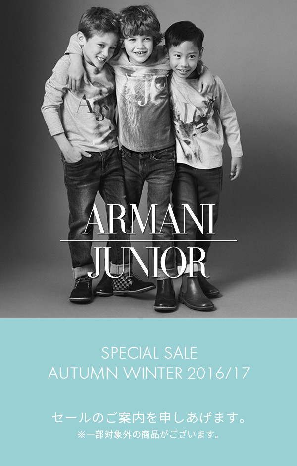 ARMANI JUNIOR SPECIAL SALE AUTUMN WINTER 2016/17