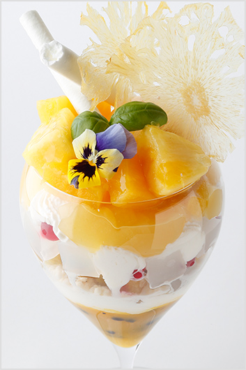 Coppa di Ananas, Basilico e Frutto della Passione
