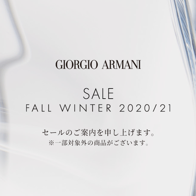 GIORGIO ARMANI SALE Fall Winter 2020/21