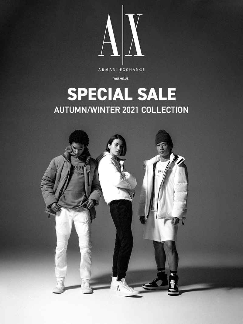 ARMANI EXCHANGE SPECIAL SALE AUTUMN/WINTER 2021 COLLECTION