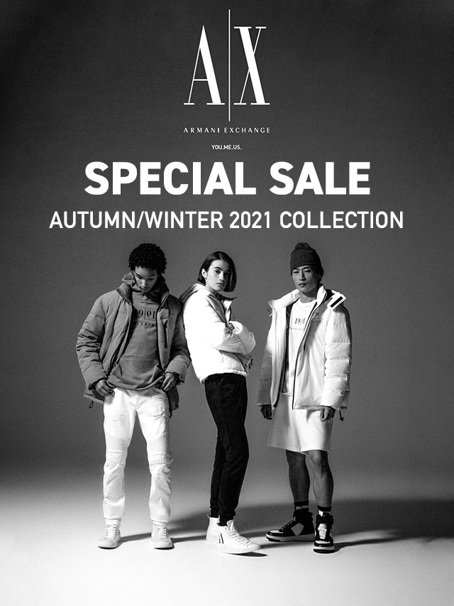 ARMANI EXCHANGE SPECIAL SALE AUTUMN/WINTER 2021 COLLECTION