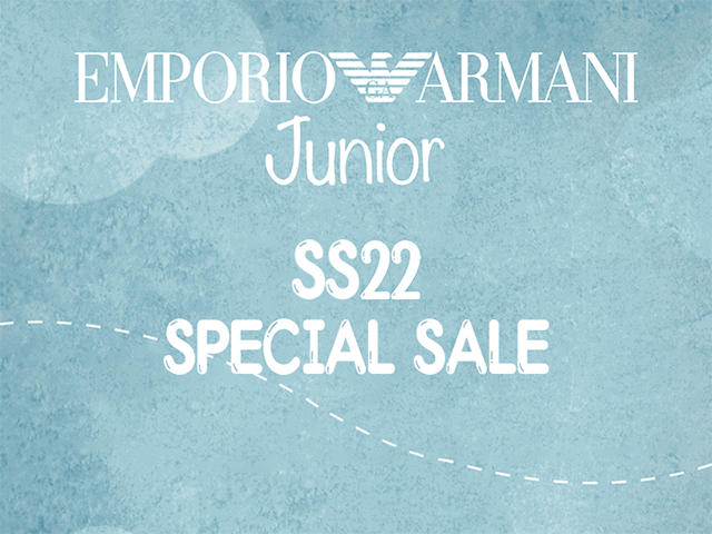 EMPORIO ARMANI JUNIOR SS22 SPECIAL SALE