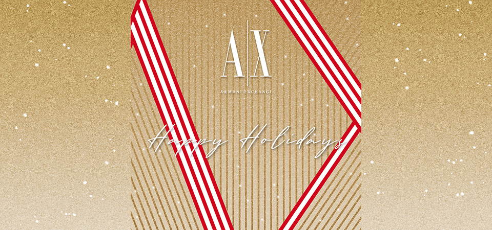 A|X ARMANI EXCHANGE Happy Holidays